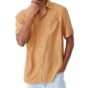 Cotton On Cuban Short Sleeve Button Down Shirt Men’s Medium
